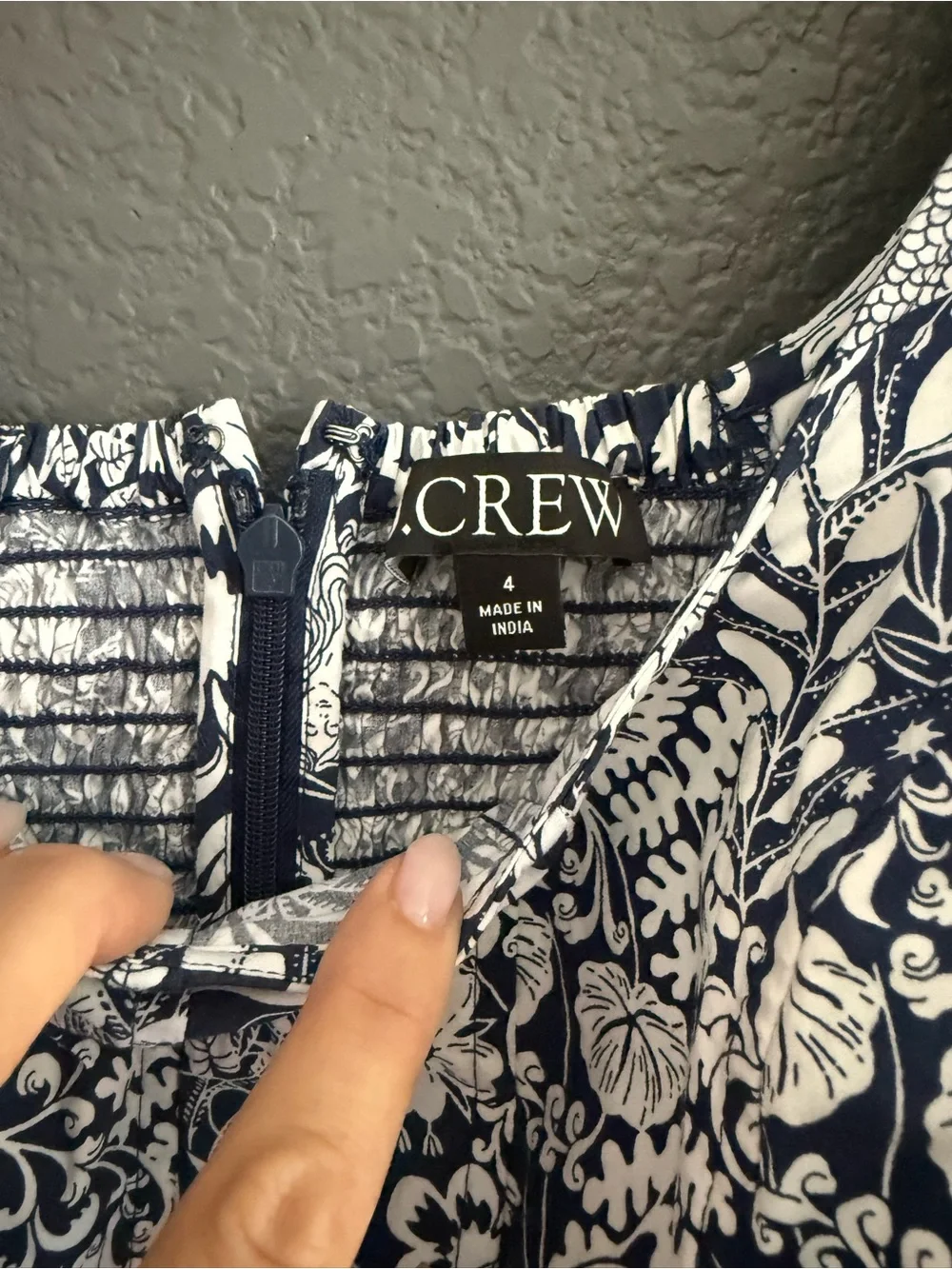 J.CREW • Puff-sleeve cotton poplin squareneck top in mermaid floral 4 BR056